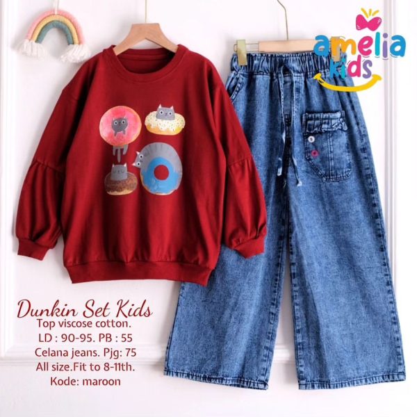 Baju Anak DUNKIN SET KIDS - Gambar 2