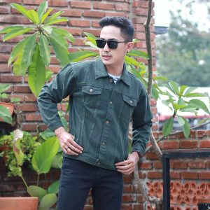 Jaket denim Pria