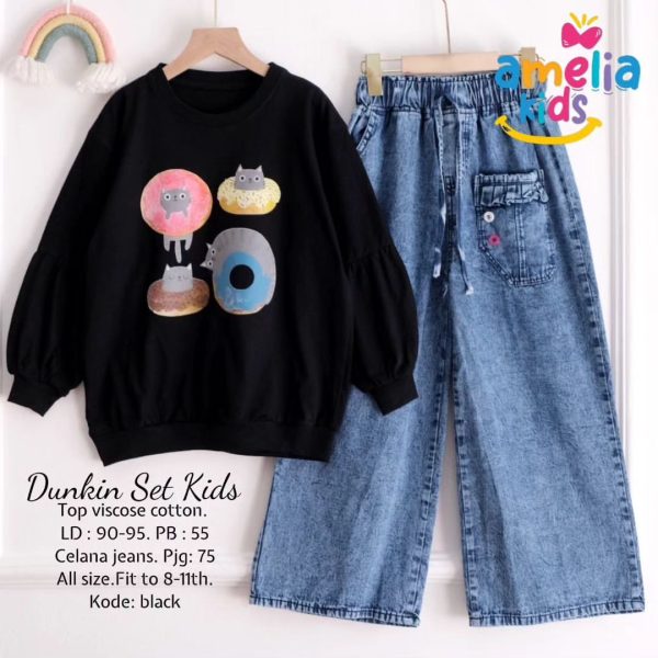 Baju Anak DUNKIN SET KIDS - Gambar 4