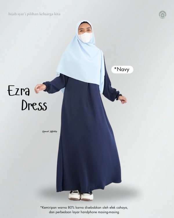 Pakaian wanita Muslim Ezra Dress intrmhjab - Gambar 3