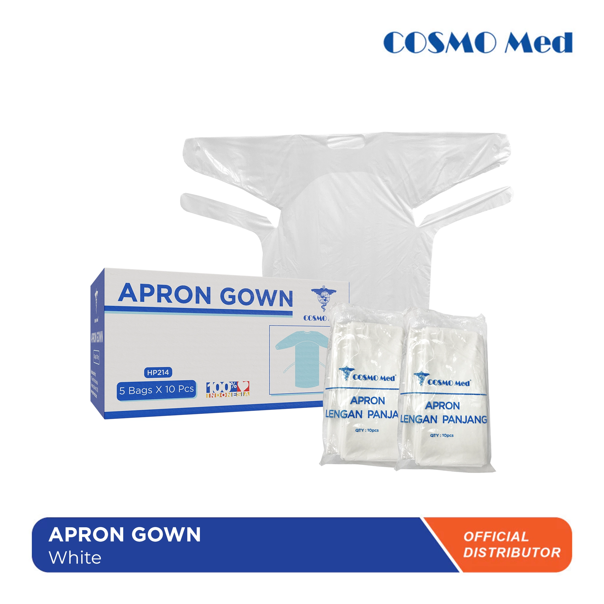 Cosmo Med Apron Gown Gf - Gambar 2